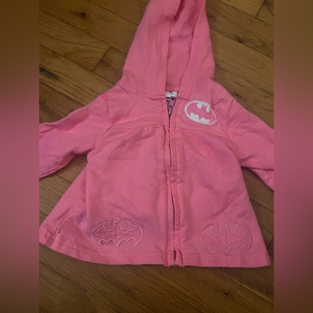 Pink Batgirl Kids Hoodie